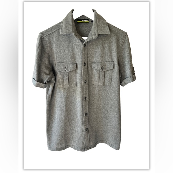Murano Performance Men's S/S Slim Fit Button Down Shirt Small S NWOT $69 - Picture 1 of 3